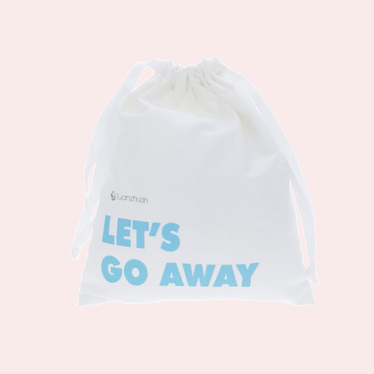 LET'S GO AWAY Drawstring Bag